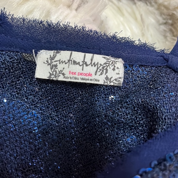Free People Navy Sparkly Dress - Picture 2 of 2